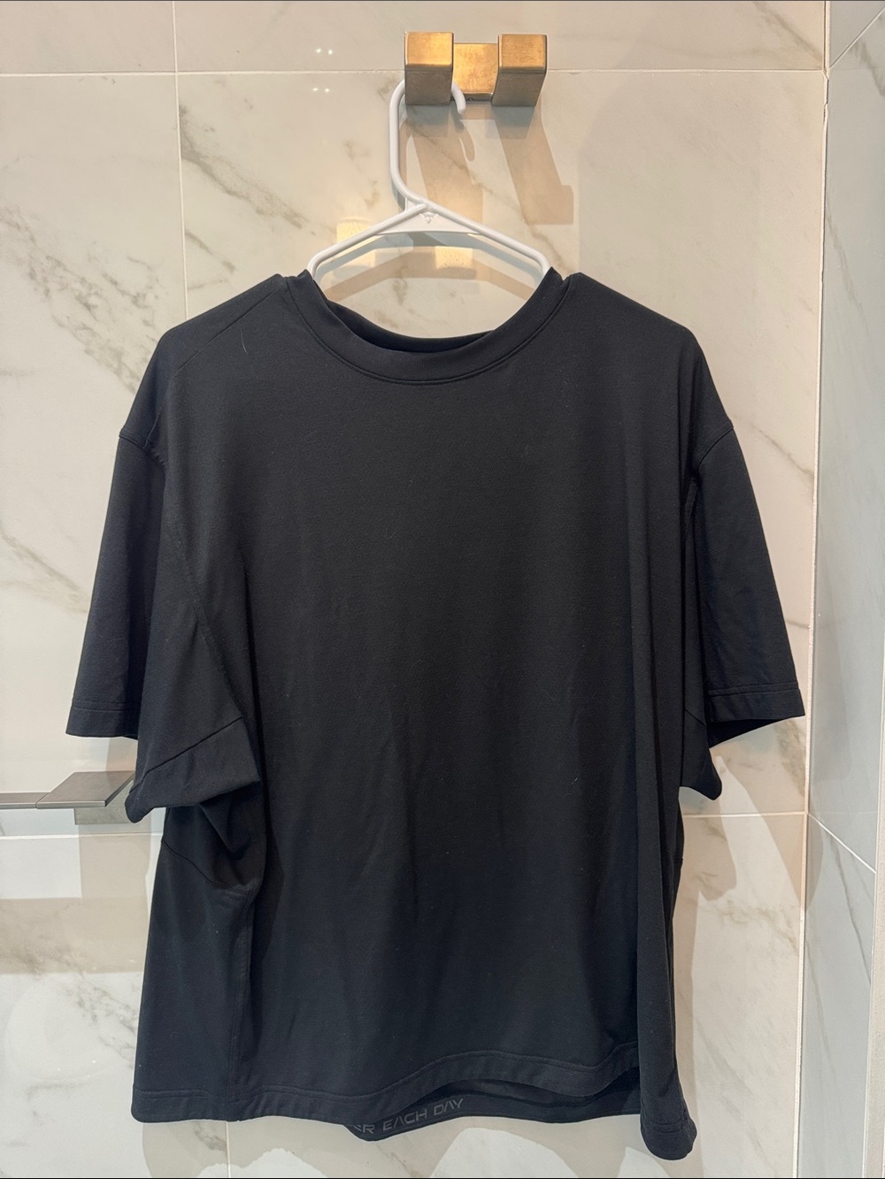 lululemon athletica Black Short-Sleeve Crew Tee